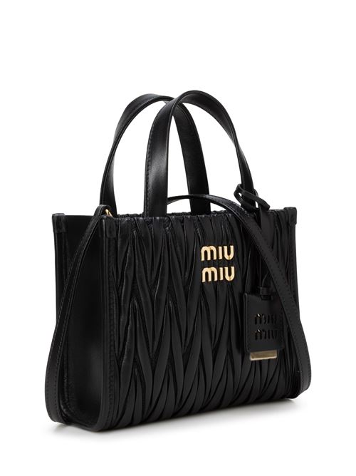 Borsa a mano in nappa matelassé MIU MIU | 5BA277N88F0002